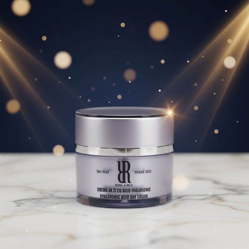 CREMĂ DE ZI CU ACID HIALURONIC PENTRU TEN MIXT SAU GRAS RoyalRichRO