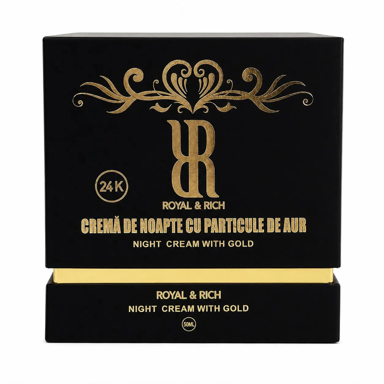 ROYAL & RICH CREMĂ DE NOAPTE CU PARTICULE DE AUR PENTRU FAȚĂ 50 ml RoyalRichRO