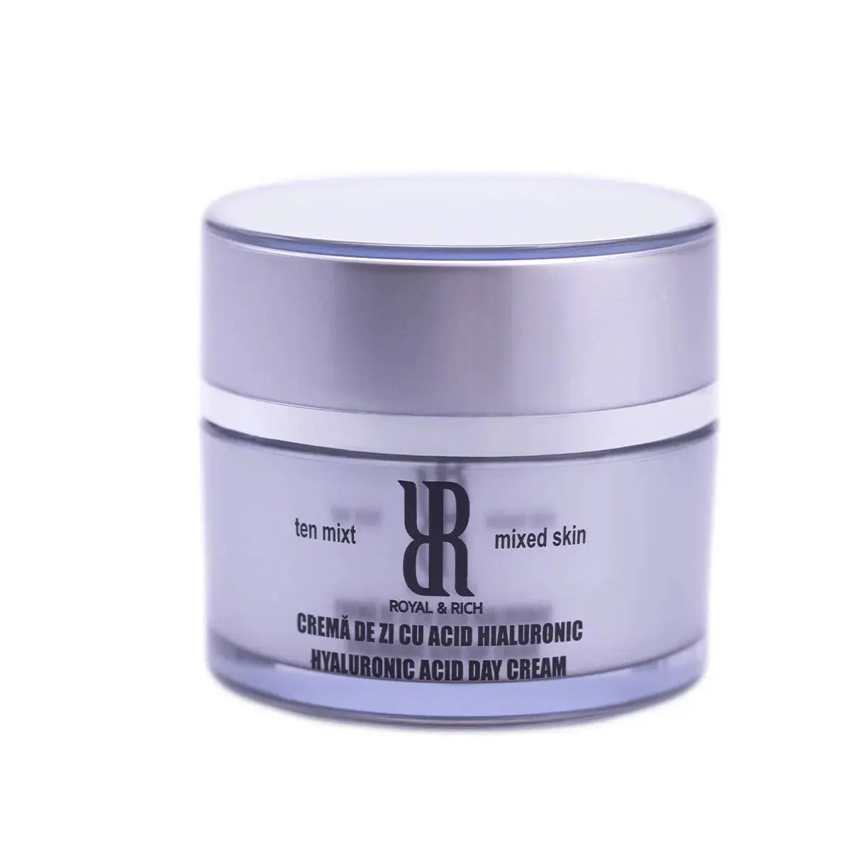 ROYAL & RICH CREMĂ DE ZI CU ACID HIALURONIC PENTRU TEN MIXT SAU GRAS 50 ml RoyalRichRO