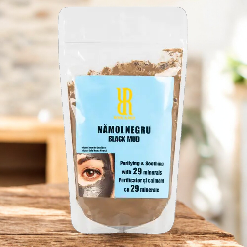 NĂMOL NEGRU PENTRU FAȚĂ ȘI CORP, 600 G