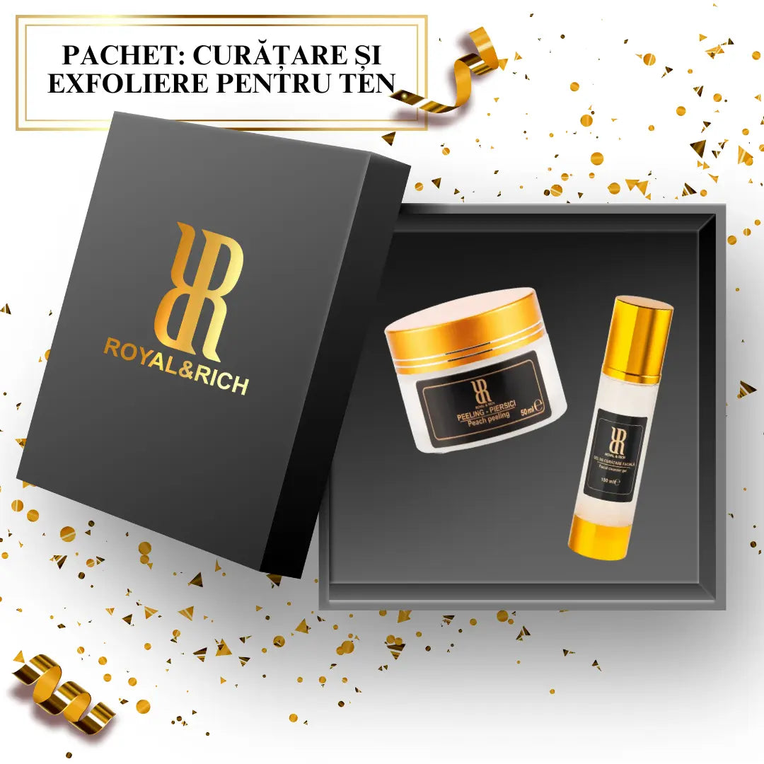 Pachet: Curățare și exfoliere pentru ten RoyalRichRO