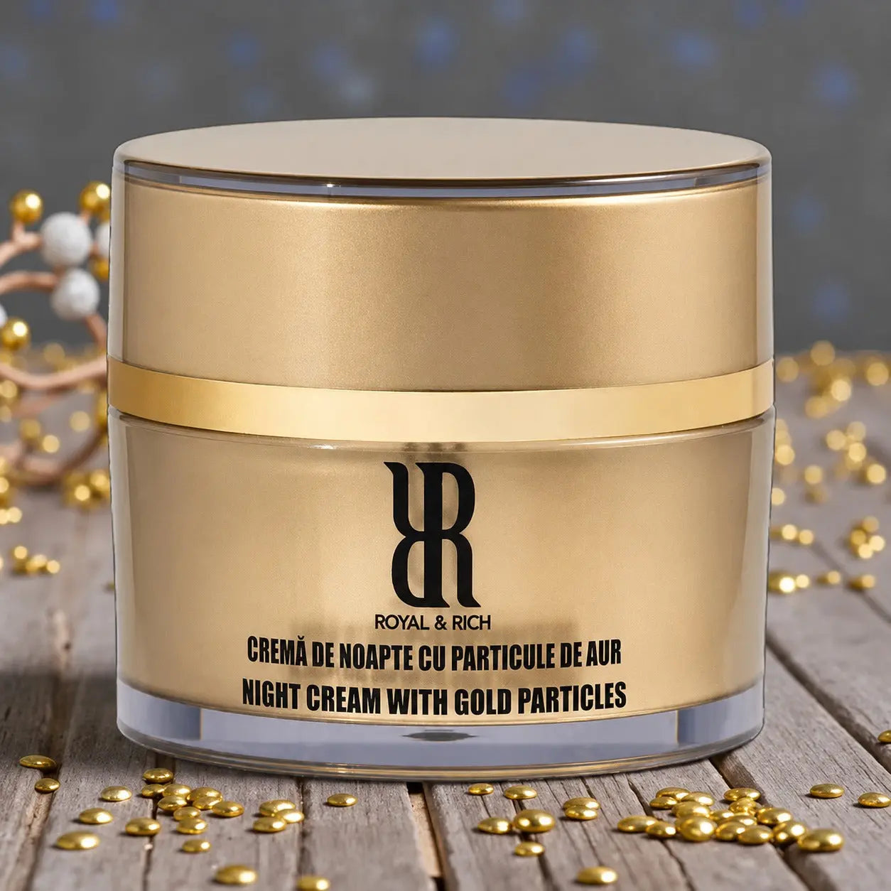 ROYAL & RICH CREMĂ DE NOAPTE CU PARTICULE DE AUR PENTRU FAȚĂ 50 ml RoyalRichRO